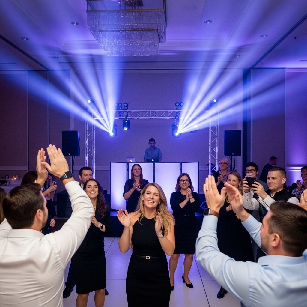 Clear audio, smooth emceeing, and lighting that elevates your brand experience.