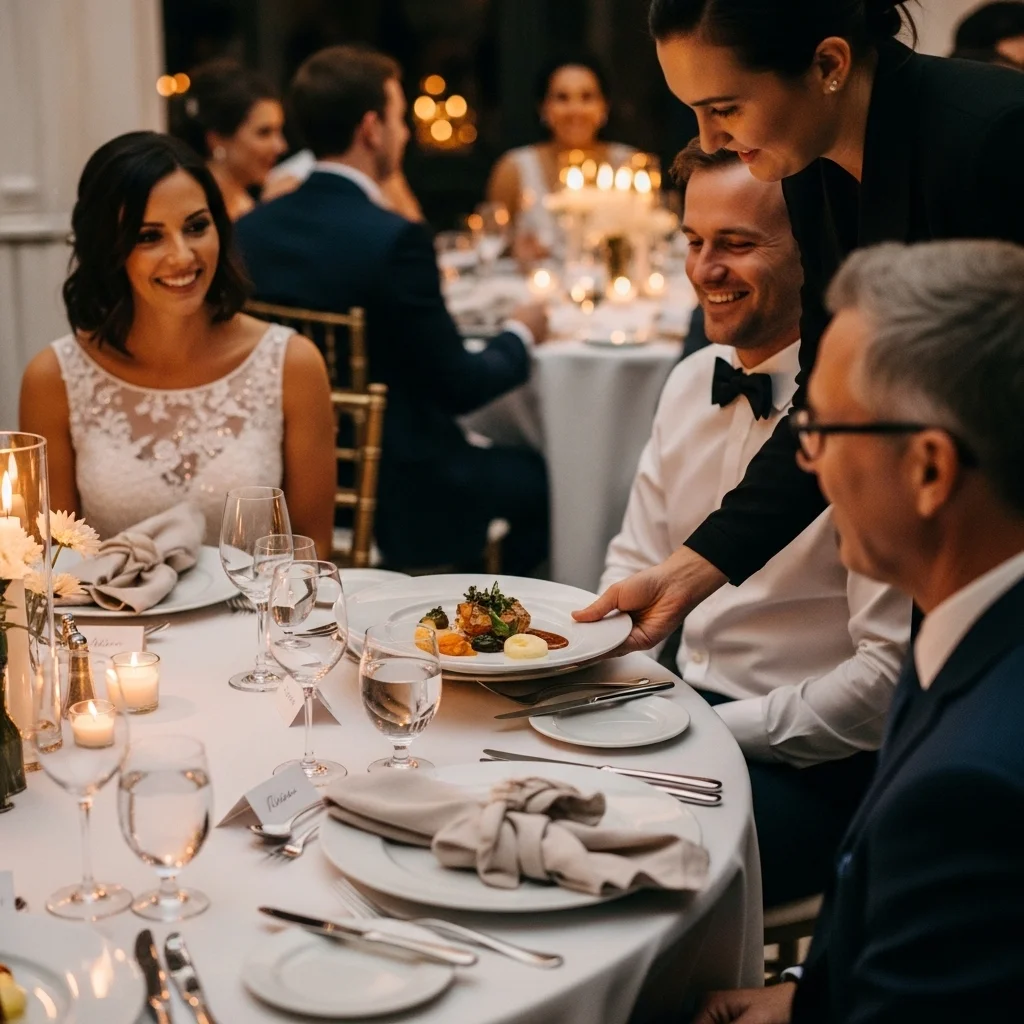 Buffet vs Sit-Down Wedding Dinner